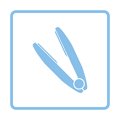 Image showing Hair straightener icon