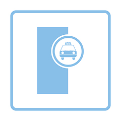 Image showing Taxi station icon