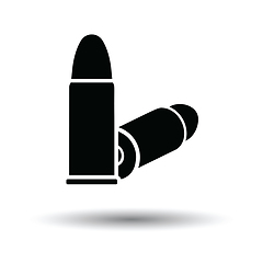 Image showing Pistol bullets icon