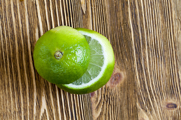 Image showing Green lime, close-up