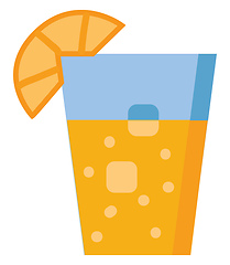 Image showing Orange juice illustration vector on white background 