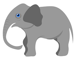 Image showing Baby elephant vector illustration 