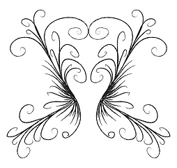 Image showing Line drawing vector or color illustration