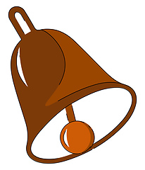 Image showing Big bell vector or color illustration