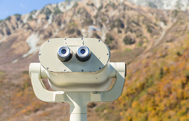 Image showing Coin Operated Binocular viewer for tourist