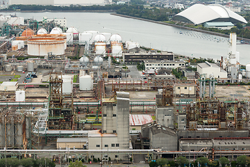 Image showing Manufacting factory in Yokkaichi city of Japan