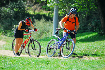 Image showing Cyclists at Sazava area