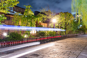 Image showing Street in Gion at Kyoto 