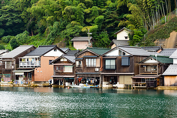 Image showing Traditional house in Ine cho of Kyoto of Japan