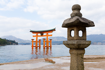 Image showing Itsukushima Shrine in Japan