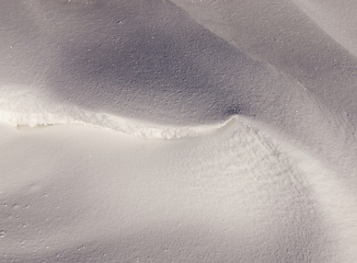 Image showing Snowdrifts in winter