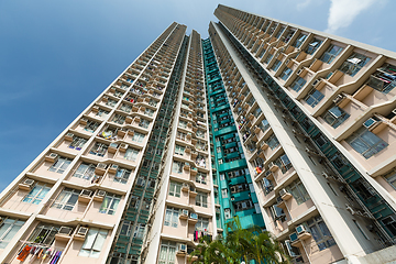 Image showing Building to the sky in Hong Kong