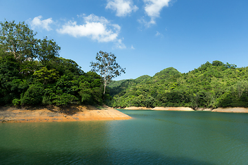 Image showing Beautiful Reservoir and skyline