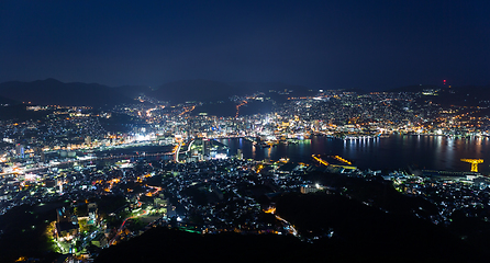 Image showing Japanese Nagasaki skyline