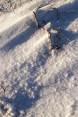 Image showing Snow drifts