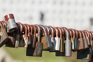 Image showing Wedding locks of love