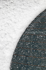 Image showing Snow on the car