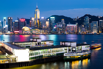 Image showing Hong Kong skyline night