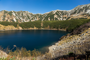 Image showing Mikuri Pond in Tateyama of Japan