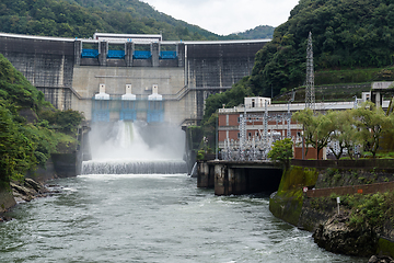 Image showing Dam water release in Japan