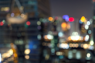 Image showing Blur night in Bangkok city