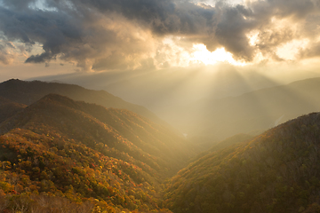 Image showing Sunset in Mountain