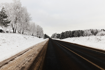 Image showing snow covered road