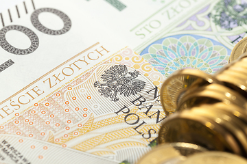 Image showing Polish Zloty, close-up