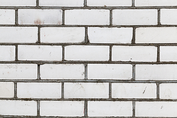 Image showing white brick wall