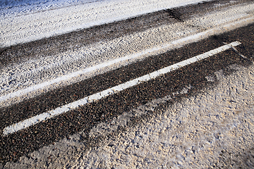 Image showing Road under the snow