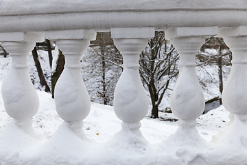 Image showing parapet in winter