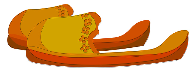 Image showing A big slipper vector or color illustration