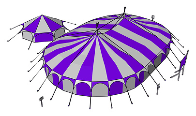 Image showing Circus a special type of joyful entertainment vector or color il