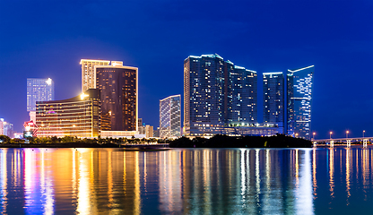 Image showing Macao city at night