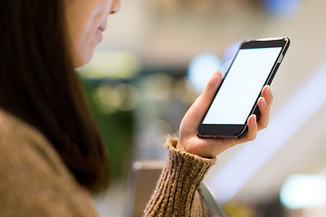 Image showing Woman use of mobile phone