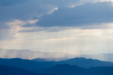 Image showing Mountain and sunlight