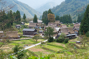 Image showing Traditional Japanese old village in Shirakawago of Japan