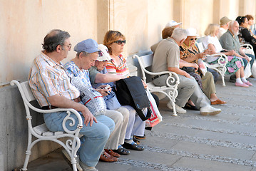 Image showing Tourists in Karlovy Vary