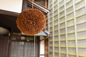 Image showing Japanese wine house with Cedar ball