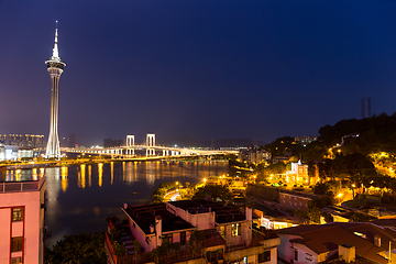 Image showing Macao skyline at night