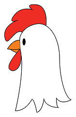 Image showing Drawing of a hen vector or color illustration