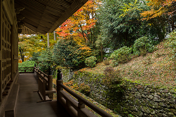 Image showing Japanese temple in autumn