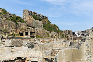 Image showing Battleship Island in Japanese city