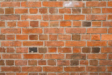 Image showing Brick texture in red colour