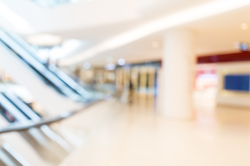 Image showing Blurred shopping mall background