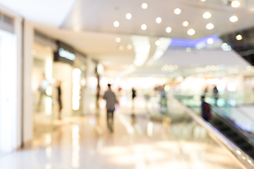 Image showing Abstract blur shopping mall and retail store