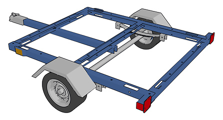 Image showing The trailer vector or color illustration