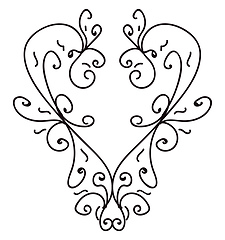 Image showing A minimalistic line art vector or color illustration