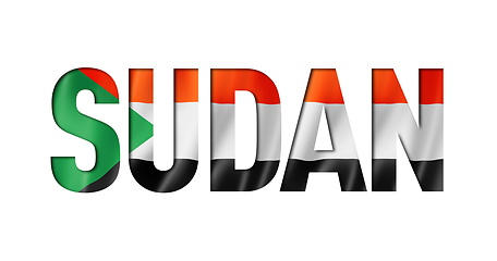 Image showing sudan flag text font