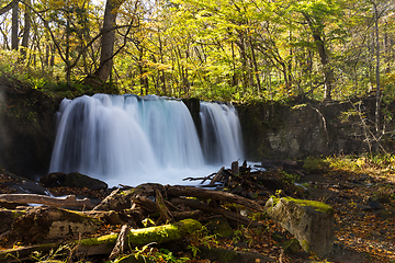 Image showing Choshi Ootaki waterfall in the Oirase stream